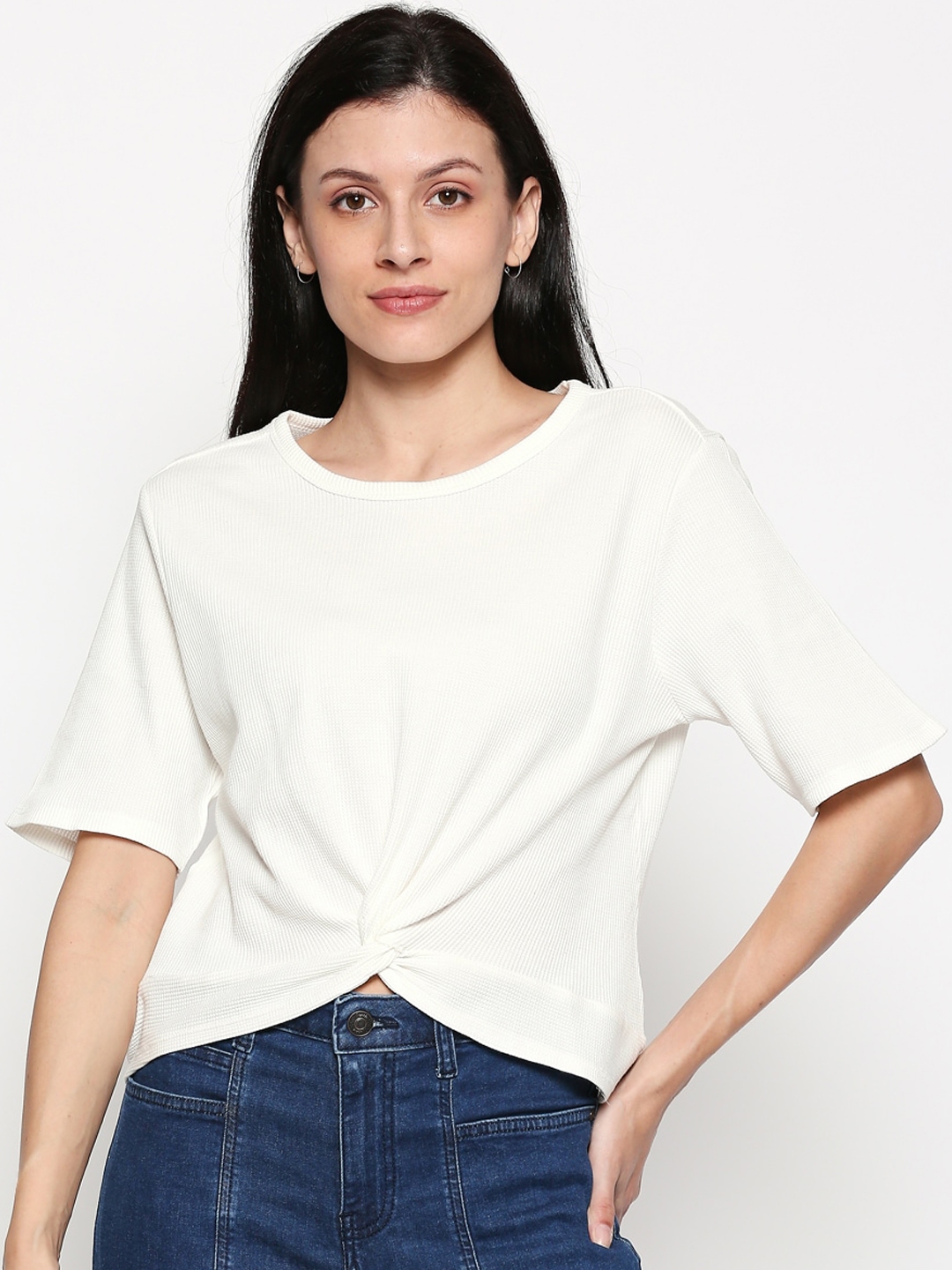 Buy People Women White Solid Top Tops For Women 13339330 Myntra buy-people-women-white-solid-top-tops-for-women-13339330-myntra