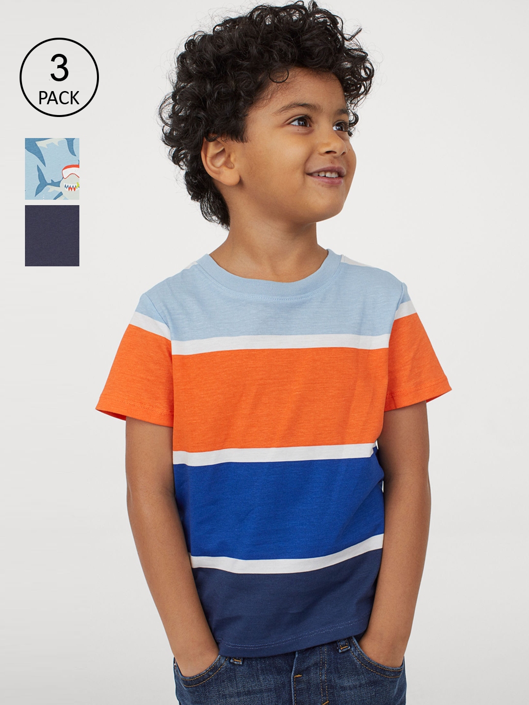 Buy 3 Pack Cotton Pure Cotton T Shirts - Tshirts for Boys 13346948 | Myntra