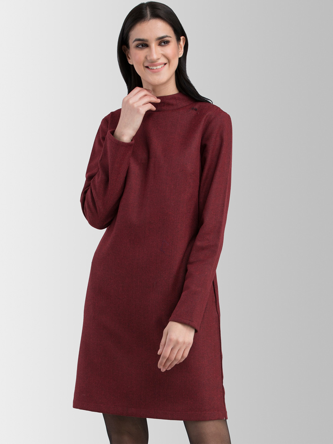 Buy FableStreet Women Maroon Solid Jumper Dress Dresses for Women 13163010 Myntra