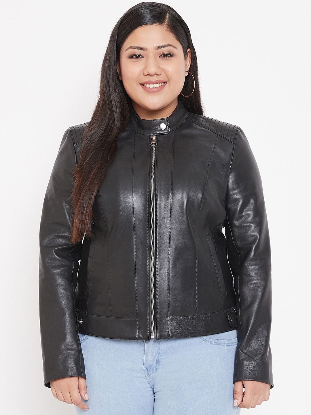 myntra leather jackets