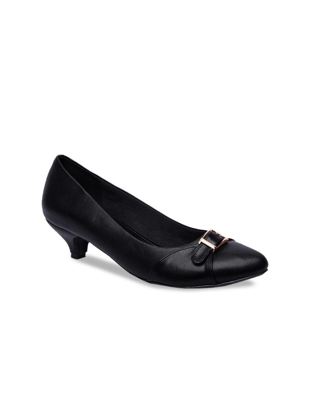 black kitten heel shoes size 4