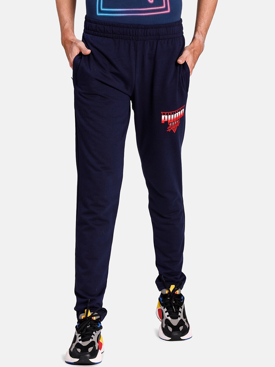 navy blue puma pants
