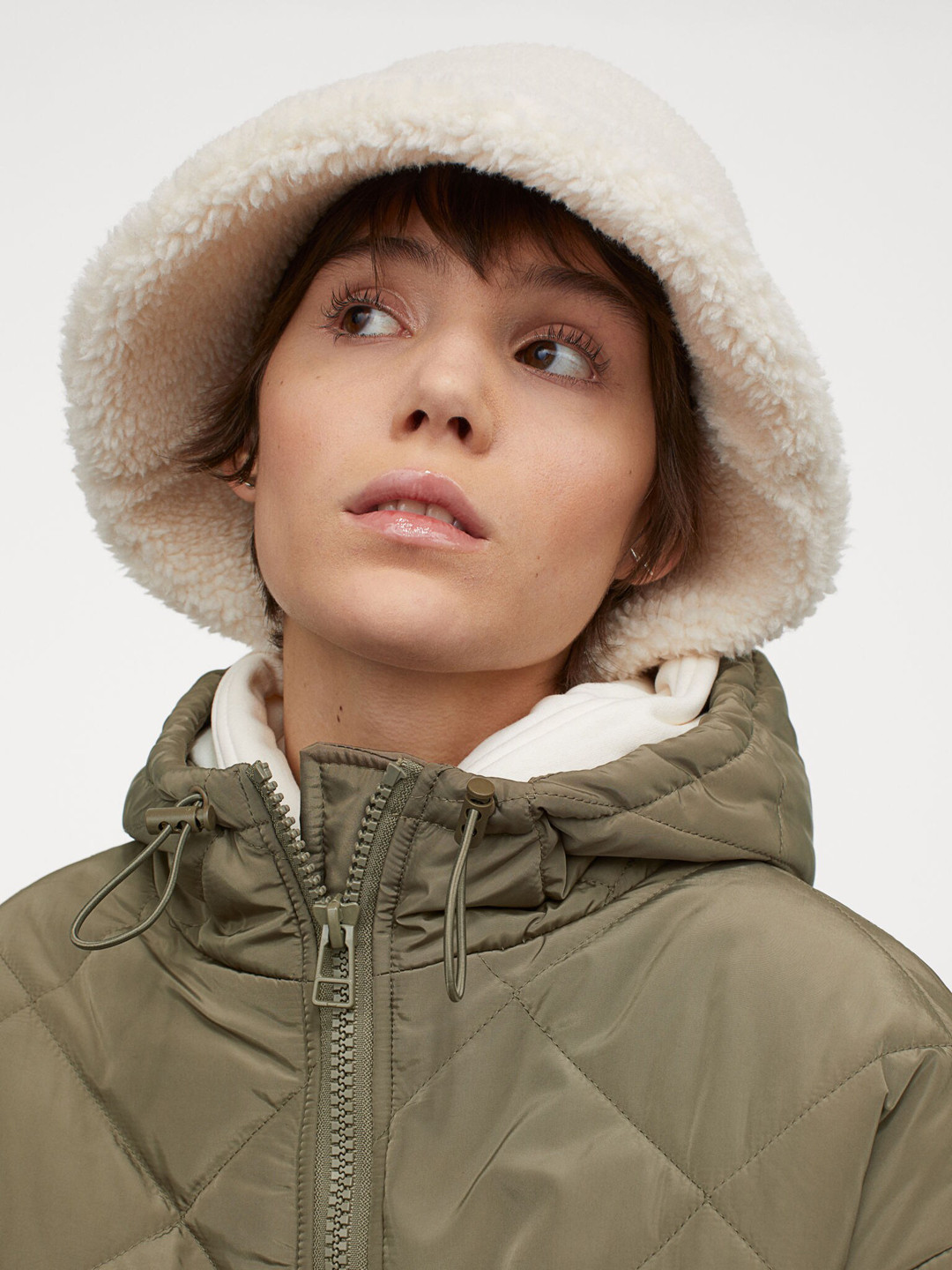 Buy H&M Women Green Solid Quilted Jacket Jackets for Women 13194886