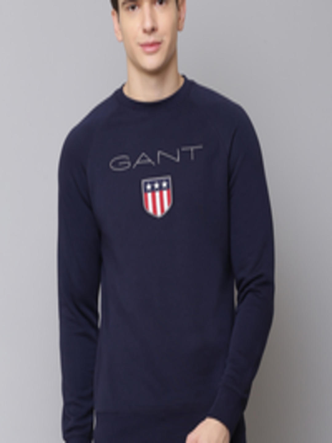 Buy GANT Men Blue Printed Sweatshirt - Sweatshirts for Men 13186088 ...
