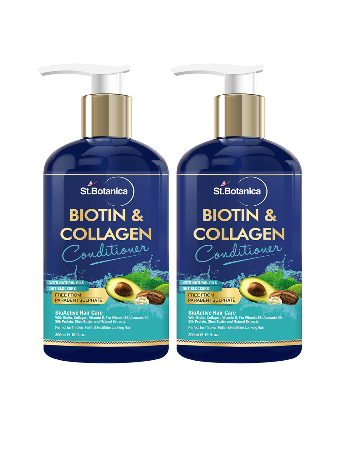 Buy St.Botanica Set Of 2 Biotin & Collagen Hair Conditioners Shampoo