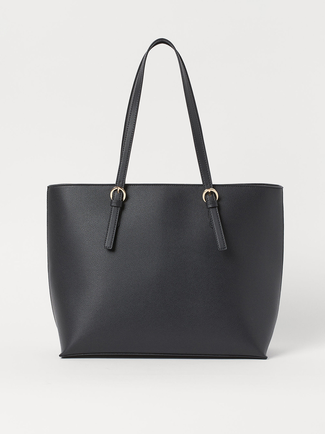 Buy H&M Women Black Solid Large Shopper Handbags for Women 13195026