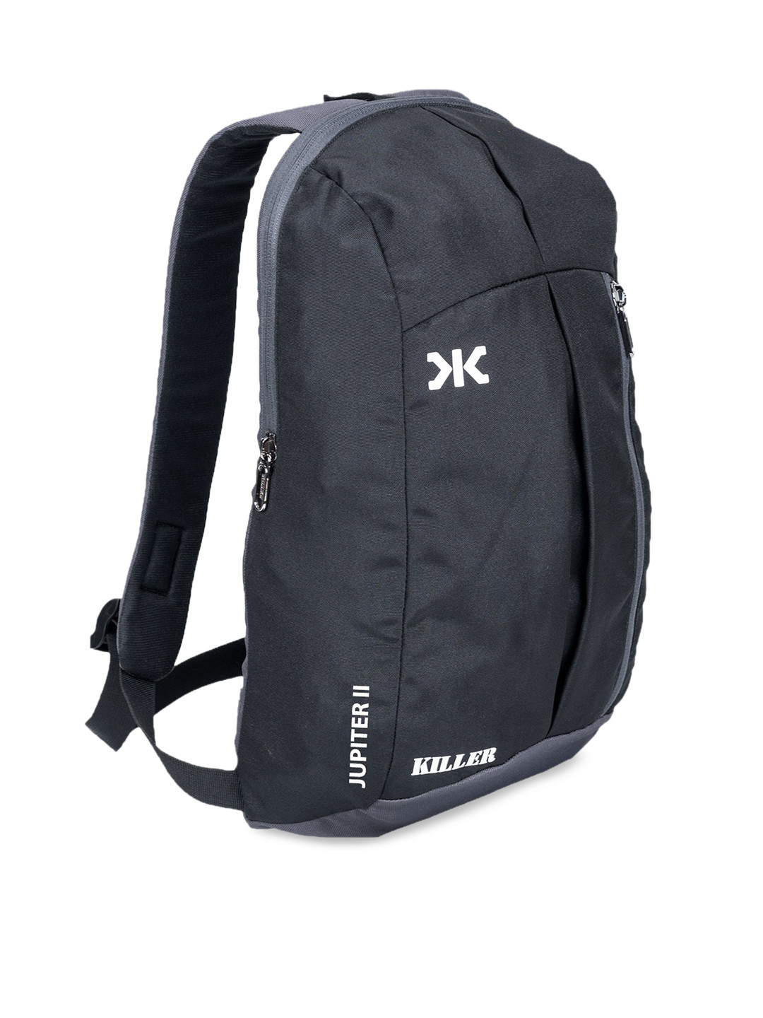 Buy Killer Unisex Black & Grey Colourblocked Backpacks Backpacks for