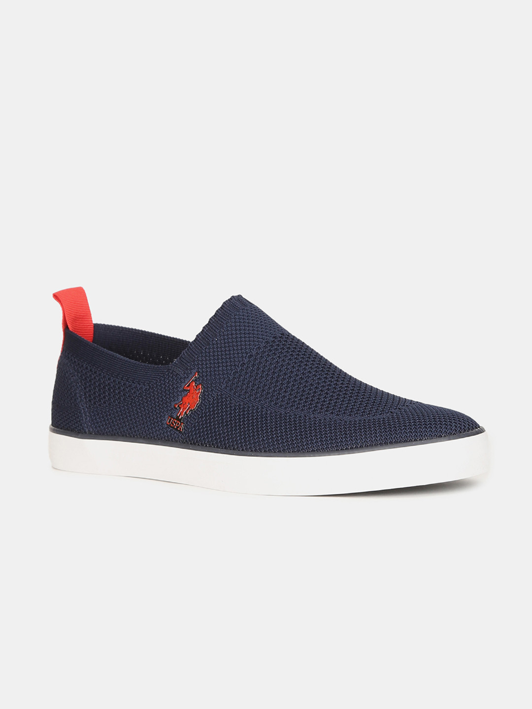 Buy U.S. Polo Assn. Men Blue Slip On Sneakers Casual