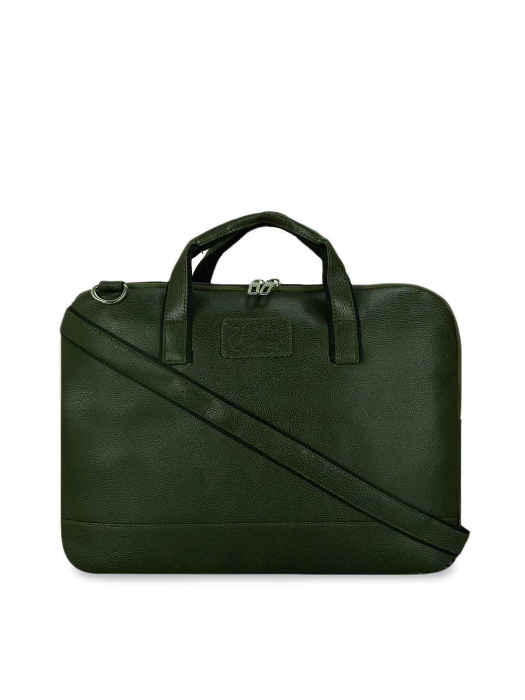 Buy Leather World Unisex Green Solid Laptop Sleeve Laptop Bag for