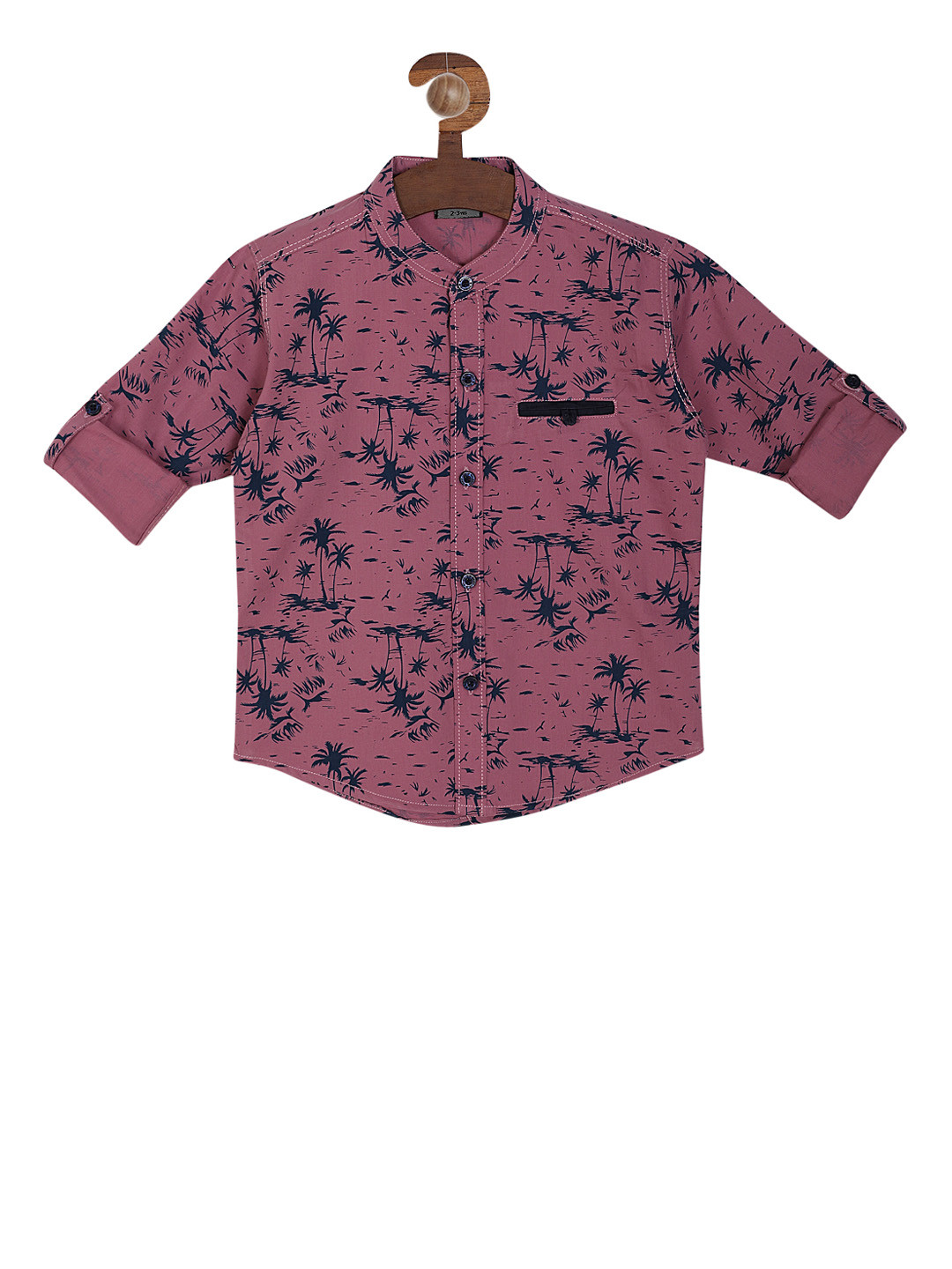 Buy RIKIDOOS Boys Purple & Blue Regular Fit Printed Casual Shirt