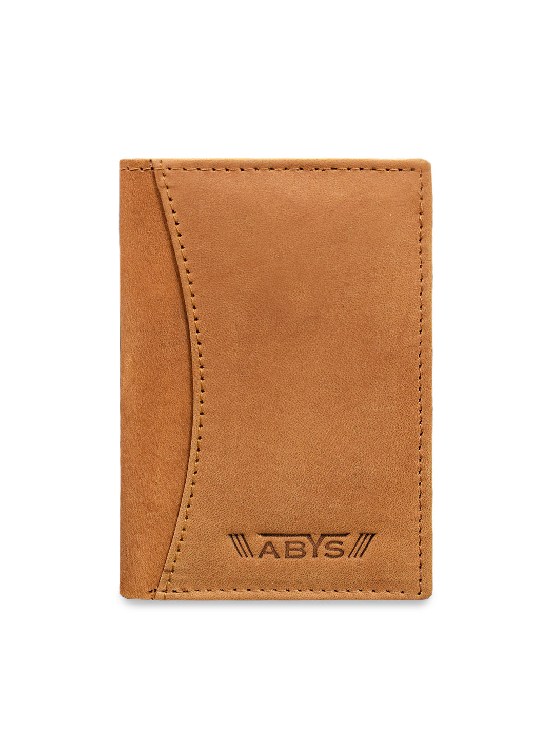 Buy ABYS Unisex Tan Solid Two Fold Wallet Wallets for Unisex 11493010