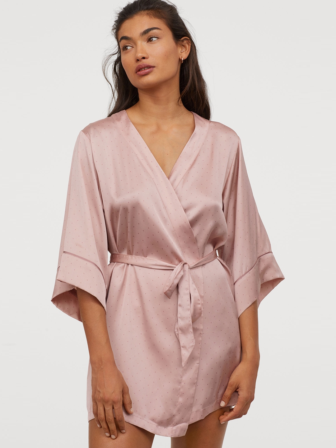 h&m silk robe