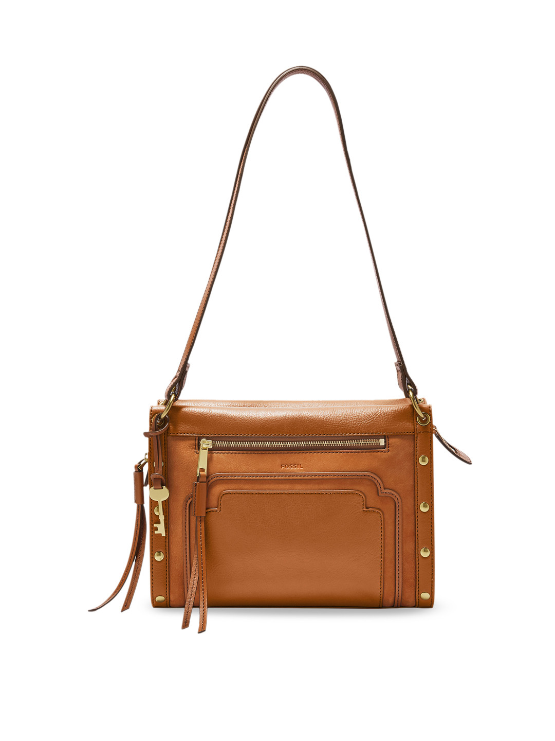 Buy Fossil Tan Solid Shoulder Bag Handbags for Women 11502146 Myntra