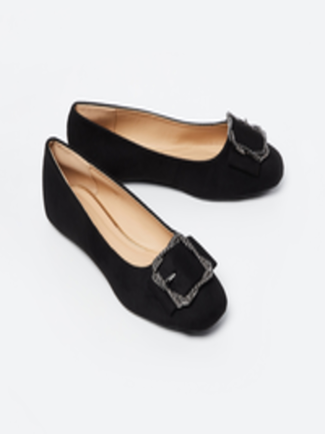 Buy CODE By Lifestyle Women Black Solid Ballerinas - Flats for Women ...