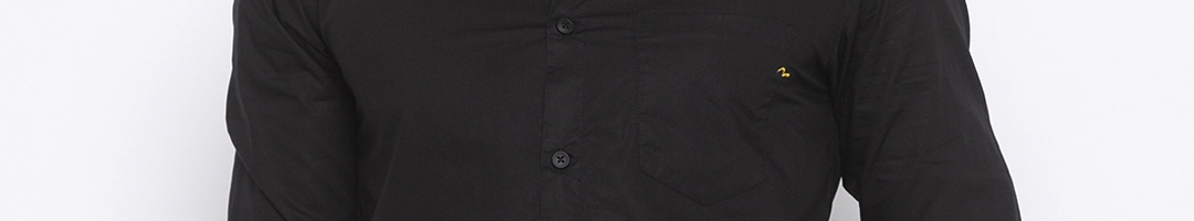 Buy SPYKAR Men Black Slim Fit Solid Casual Shirt - Shirts for Men ...