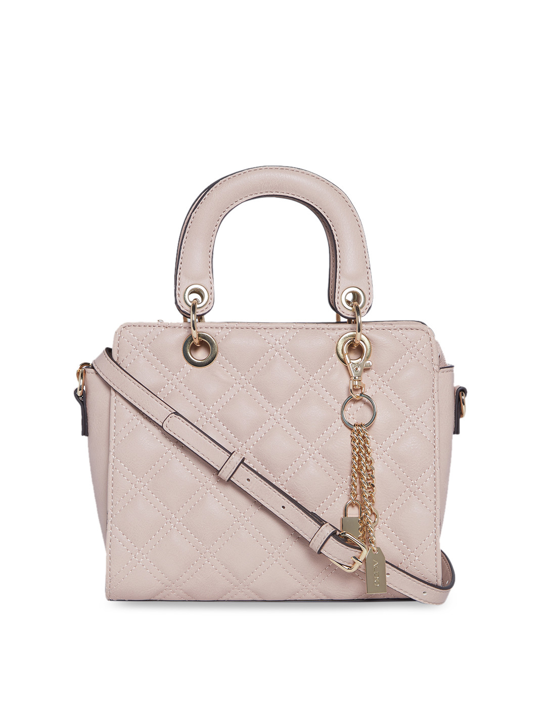 Buy ALDO Beige Solid Quilted Handheld Bag Handbags for Women 11506562