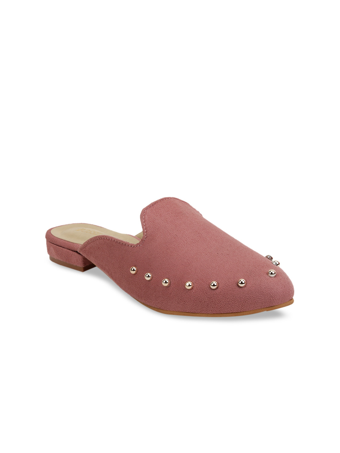 Buy SCENTRA Women Pink Solid Mules Flats for Women 11515404 Myntra