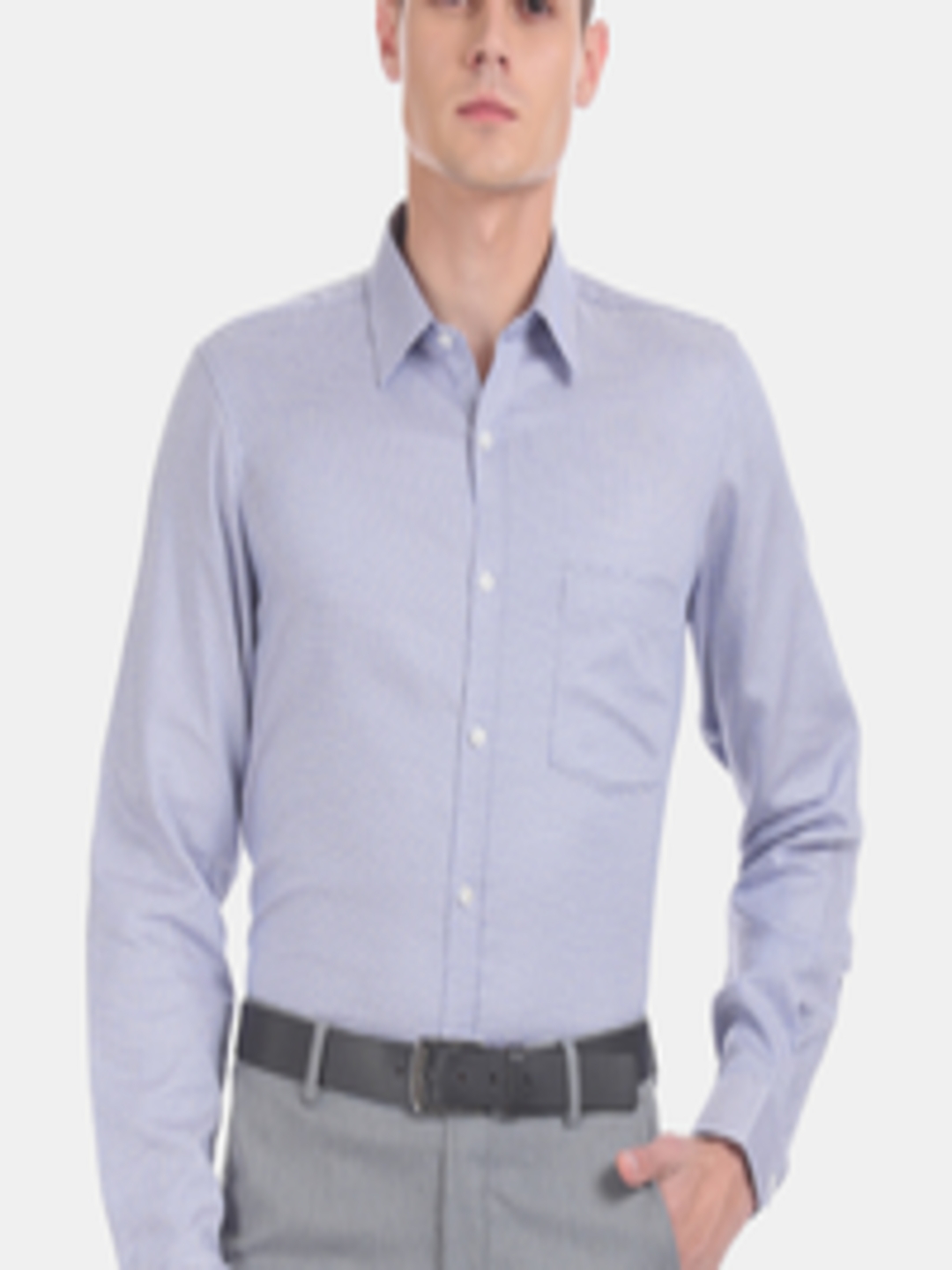 Buy Excalibur Men Blue Regular Fit Printed Formal Shirt - Shirts for ...