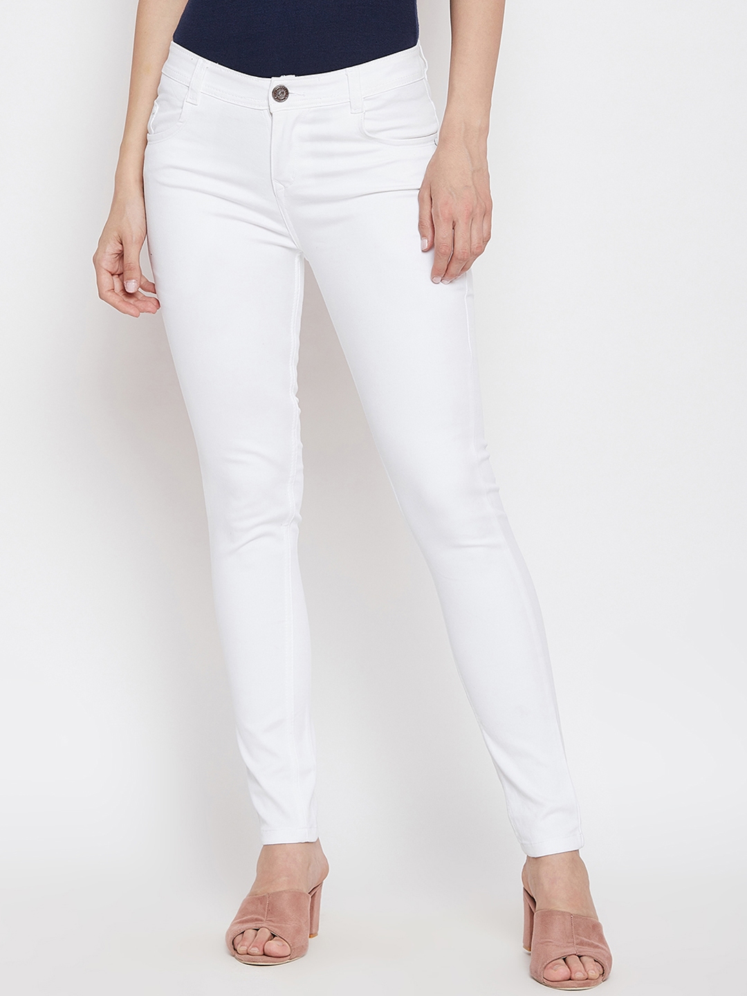 slim fit mid rise jeans