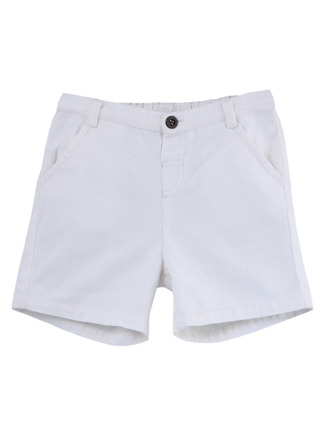 Buy Beebay Boys Off White Solid Regular Fit Regular Shorts Shorts for