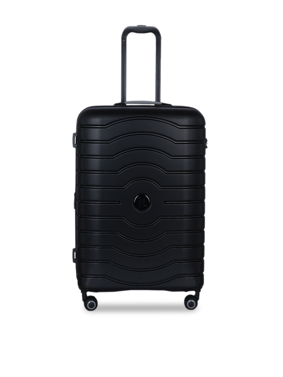 Buy IT Luggage Unisex Black Textured Hard Sided 360 Degree Rotation