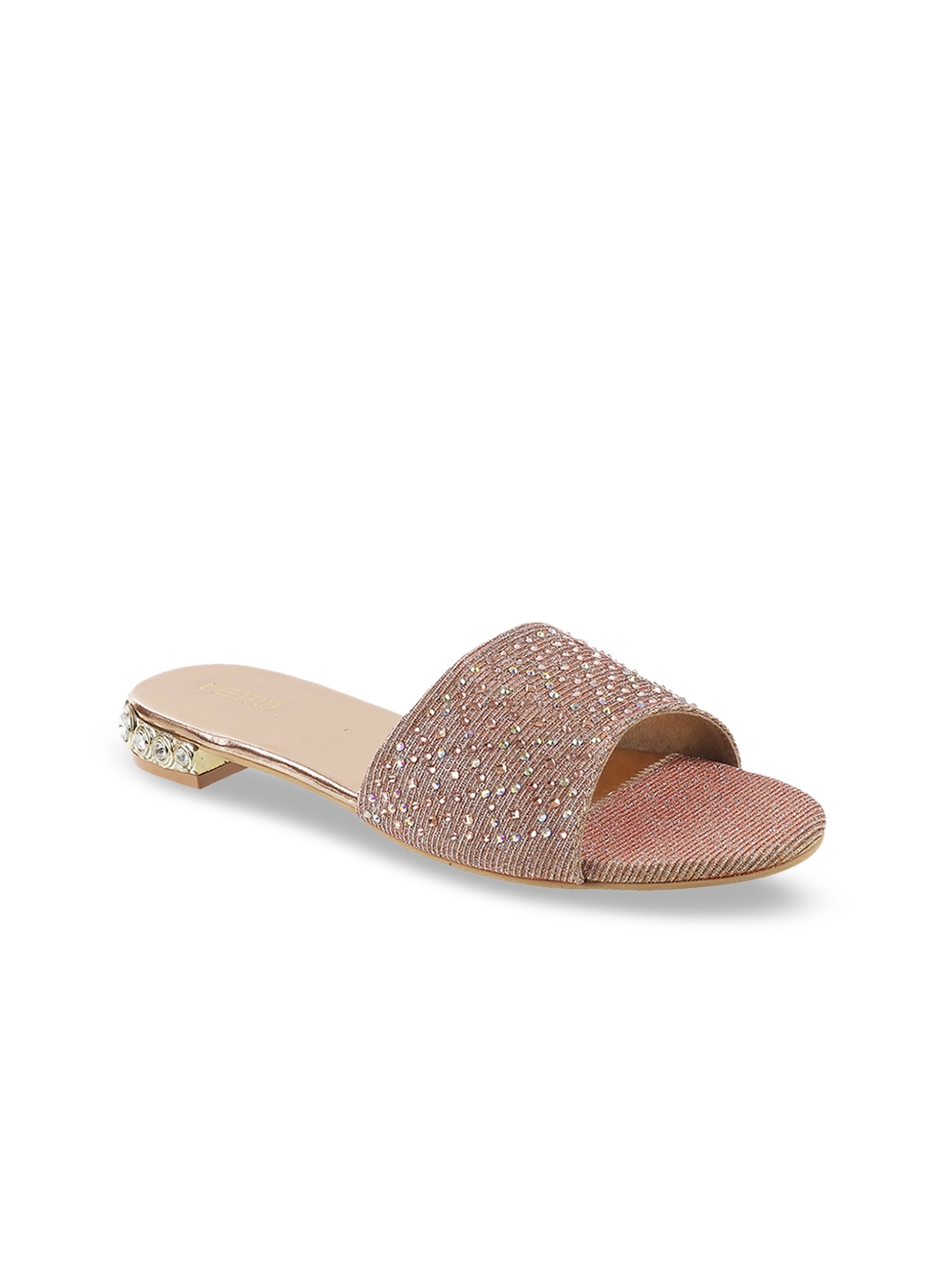 metro rose gold heels