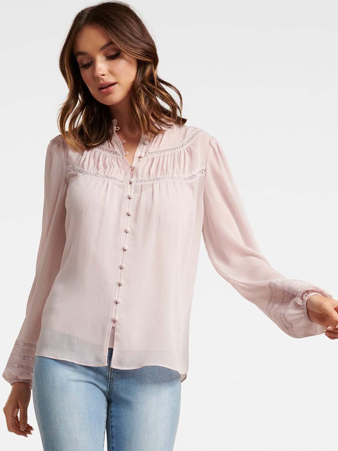 Buy Forever New Women Pink Solid Top - Tops for Women 11556270 | Myntra