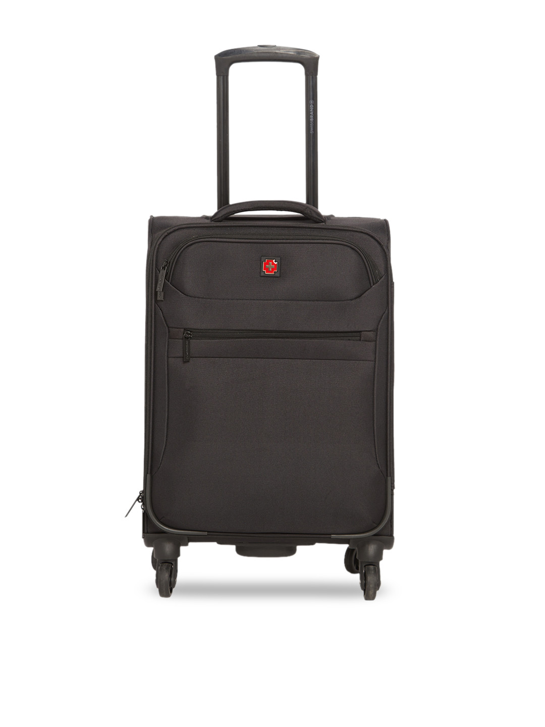 Buy SWISS BRAND Black Solid Hamilton 360 Degree Rotation Soft Sided