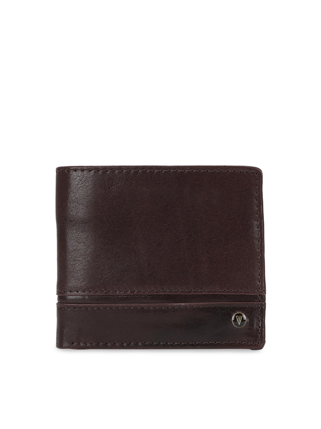 Buy Van Heusen Men Brown Solid Leather Two Fold Wallet - Wallets for ...