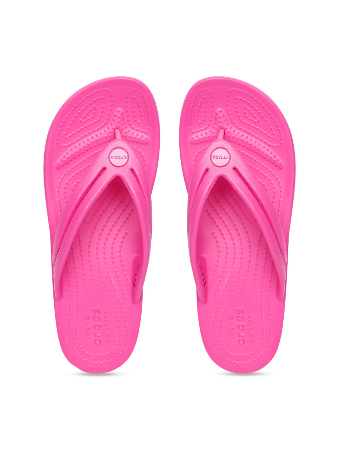 Buy Crocs Crocband Women Pink Solid Thong Flip Flops - Flip Flops for Women 11613292 | Myntra