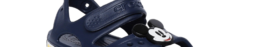 Buy Crocs  Boys  Navy Blue Solid Comfort Sandals  Sandals  