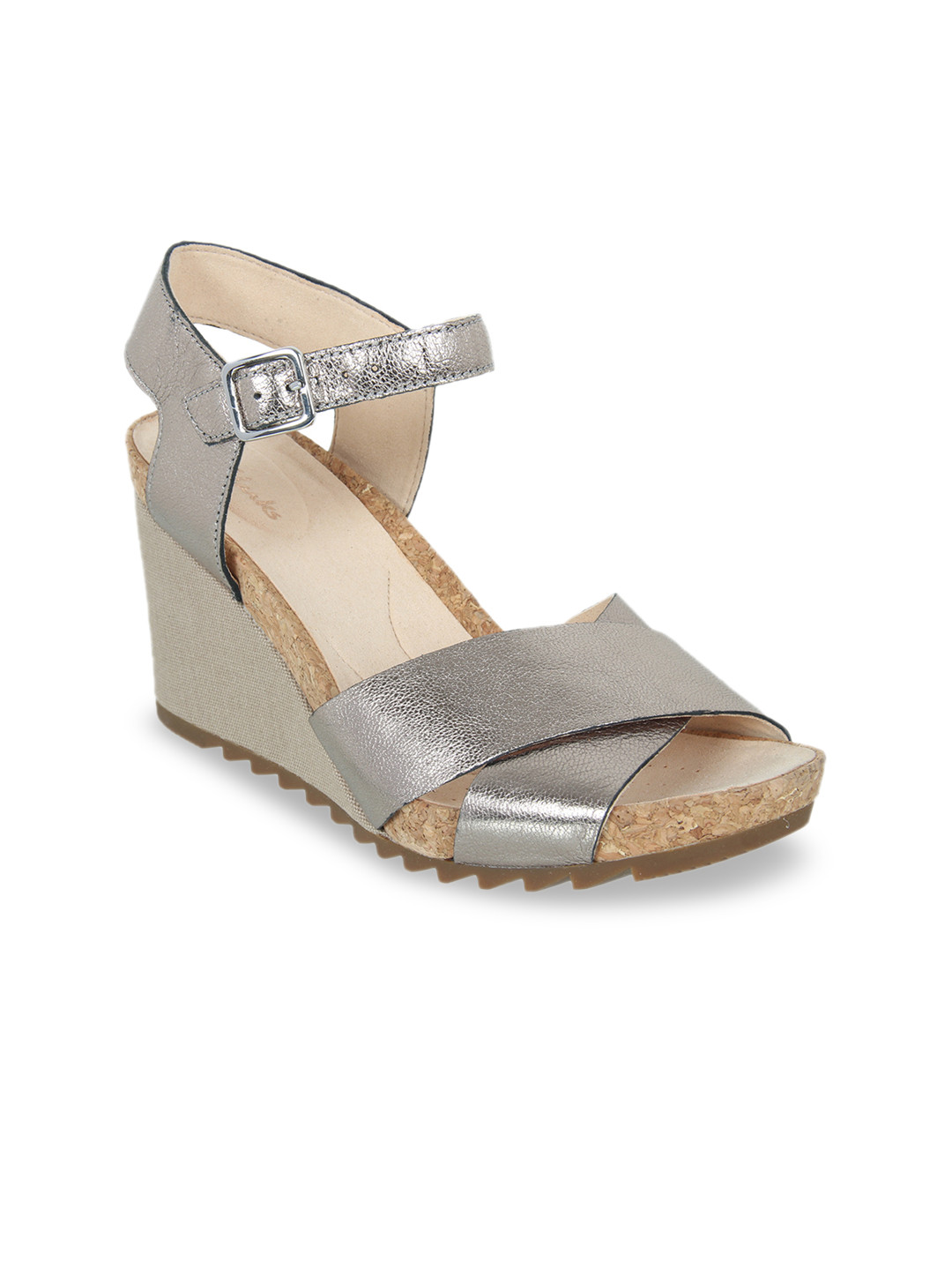 Buy Clarks Women Grey Solid Suede Heels Heels for Women 11459788 Myntra