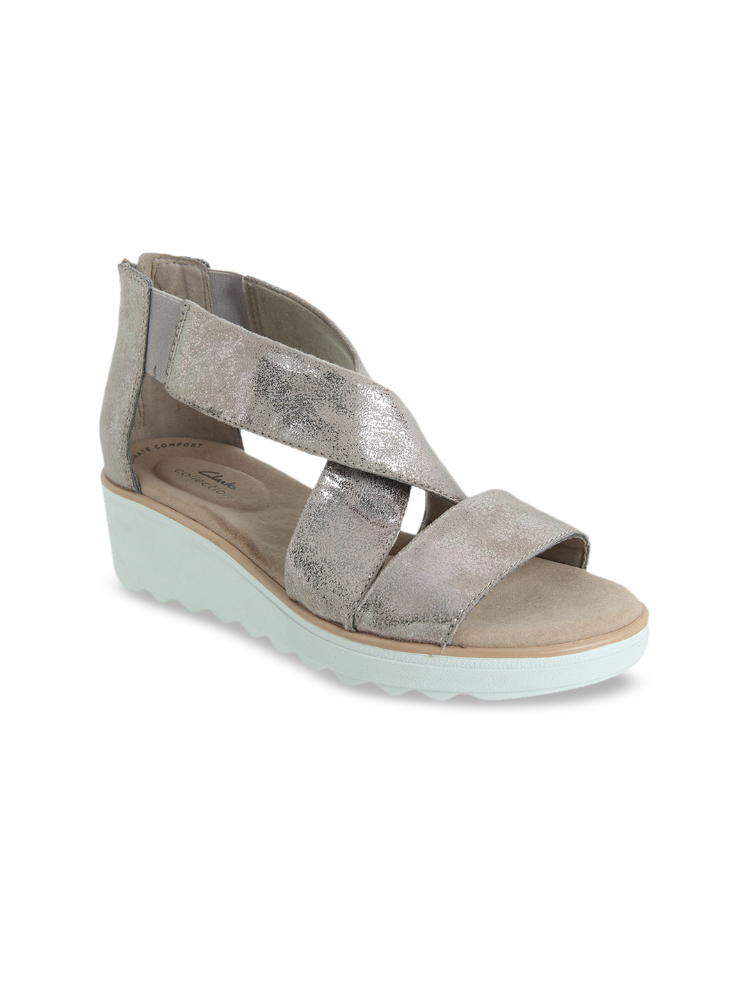 Buy Clarks Women Grey Solid Heels Heels for Women 11459710 Myntra
