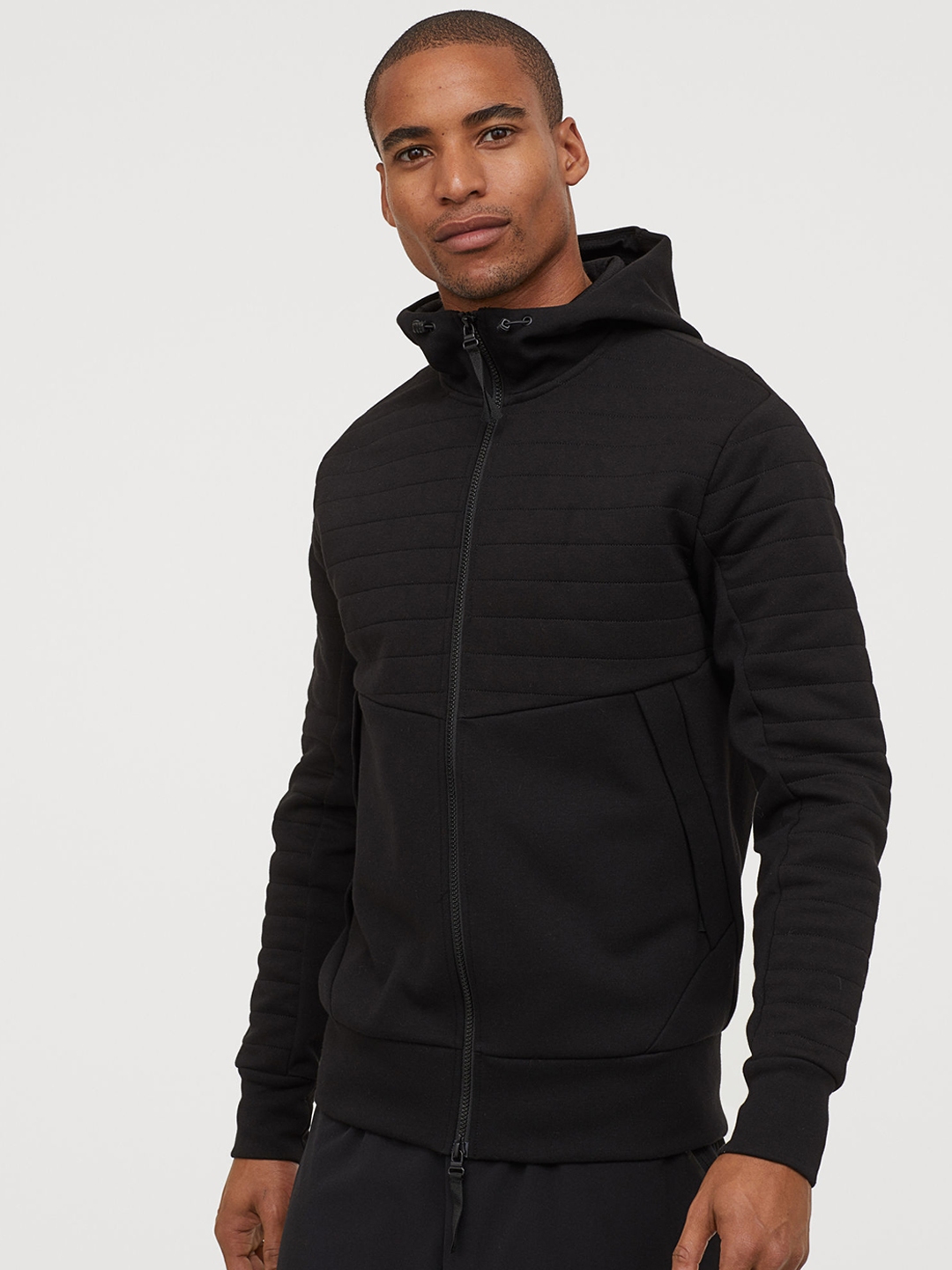 Buy H&M Men Solid Hooded Sports Jacket - Jackets for Men 11469006 | Myntra