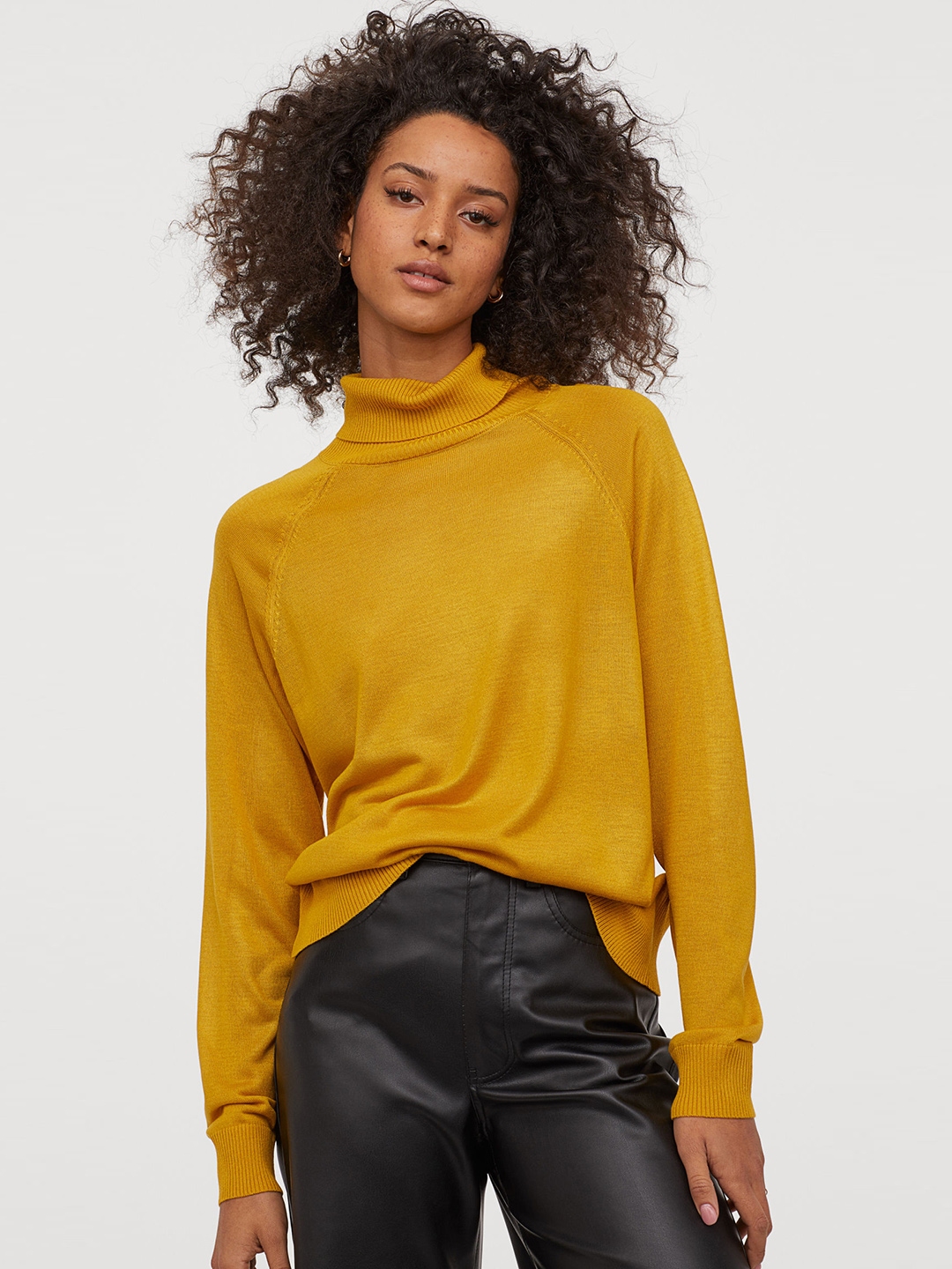 ladies poloneck jumper
