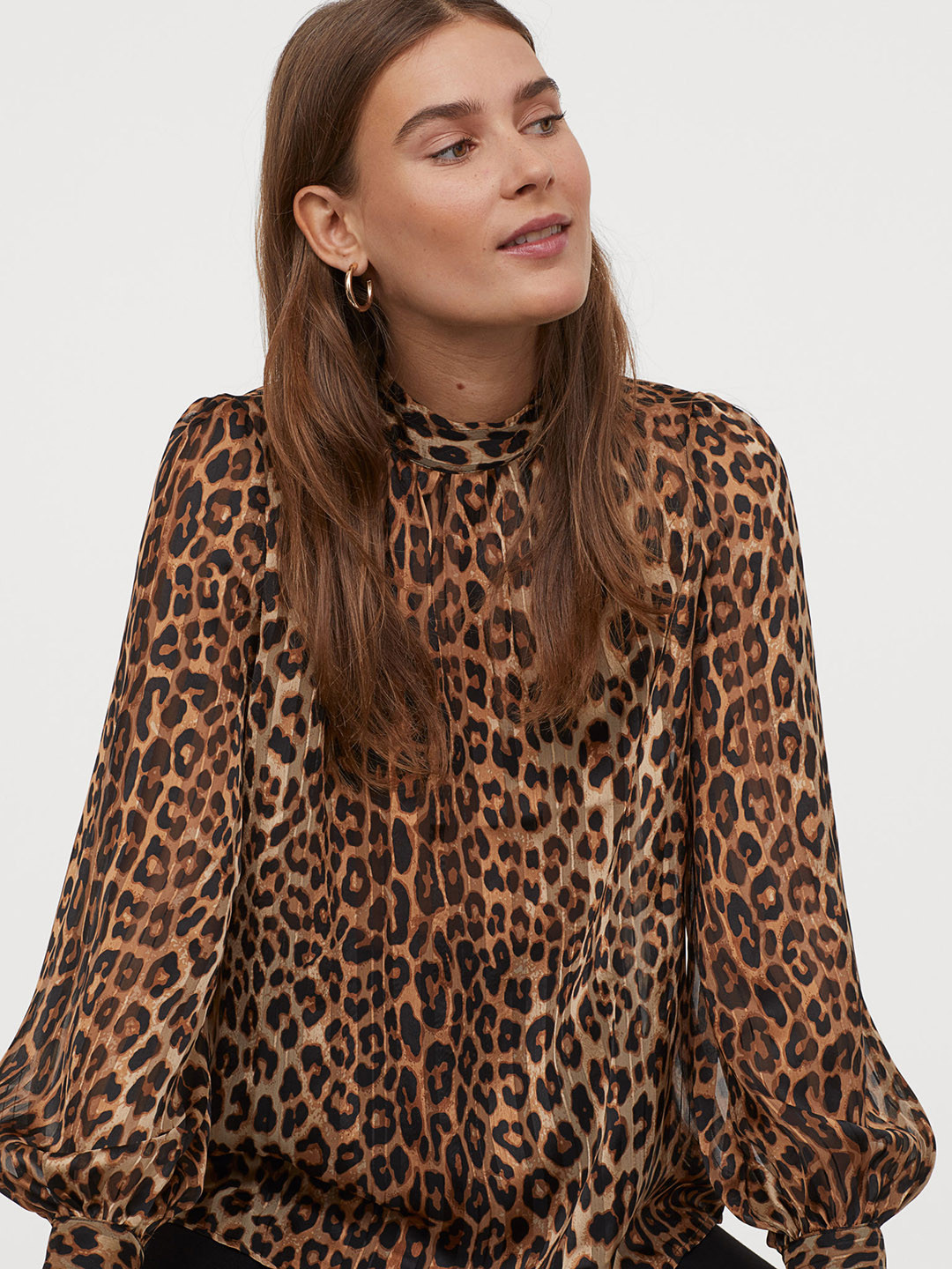 h&m wide blouse