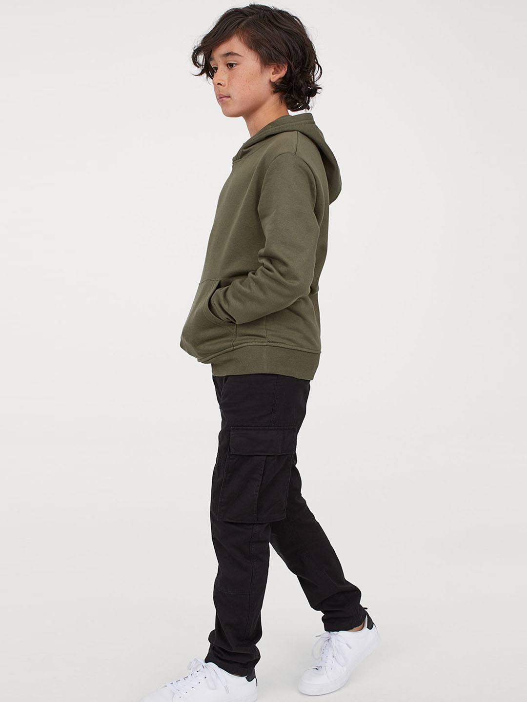 boys lined cargo trousers