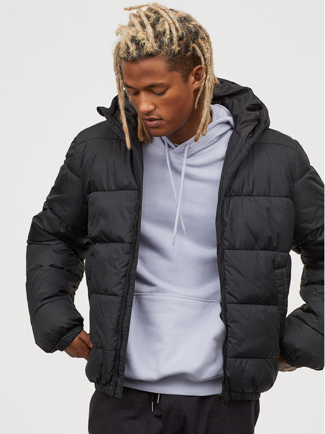 Buy H&M Men Black Padded Jacket Jackets for Men 11473852 Myntra