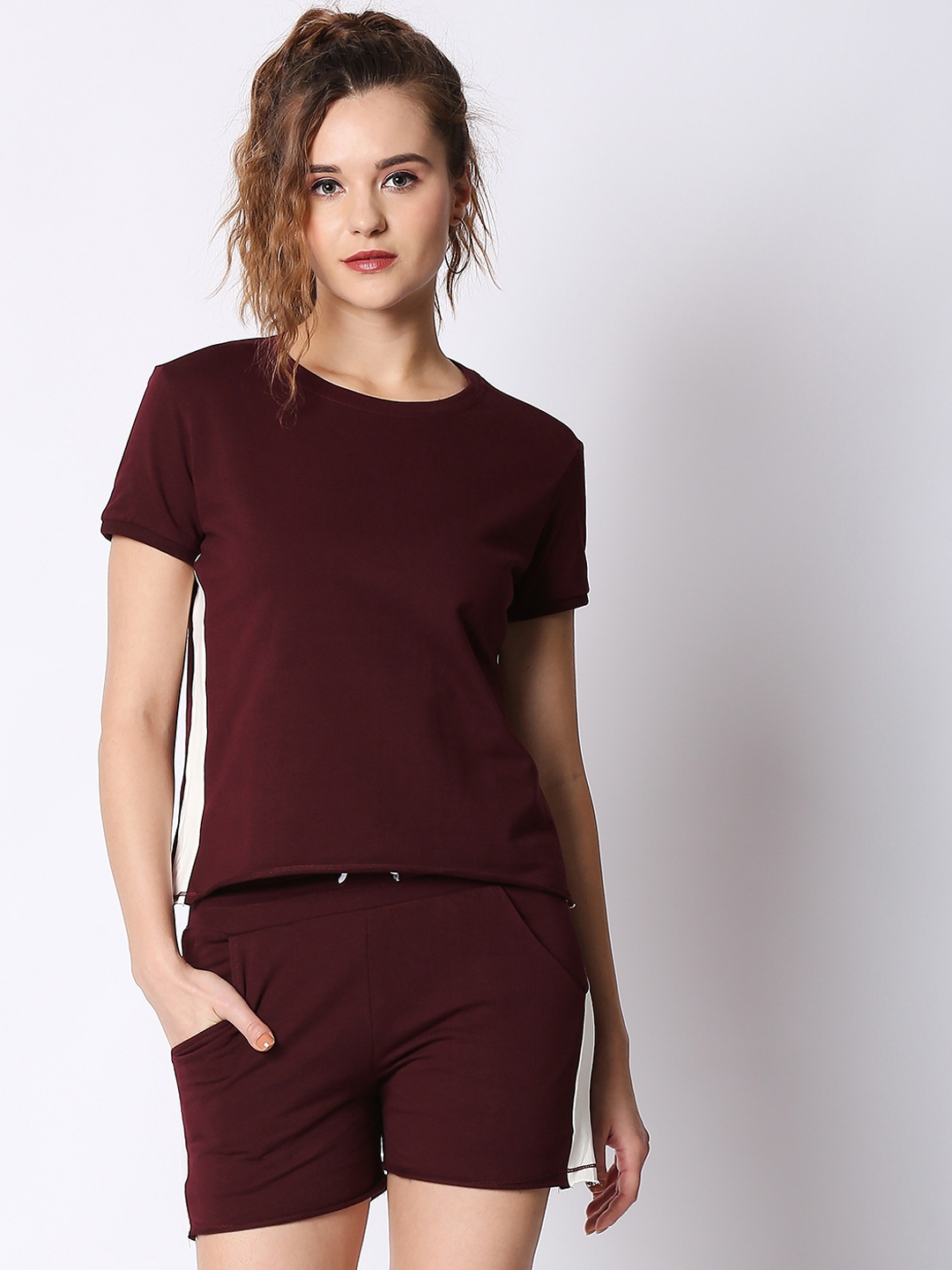 maroon tracksuit womens