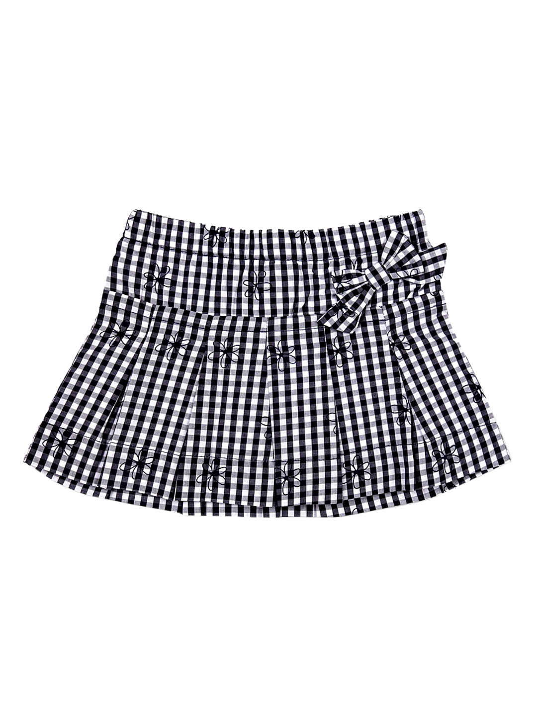 Buy Chicco Infant Girls Navy Blue & White Checked A Line Skirt - Skirts ...