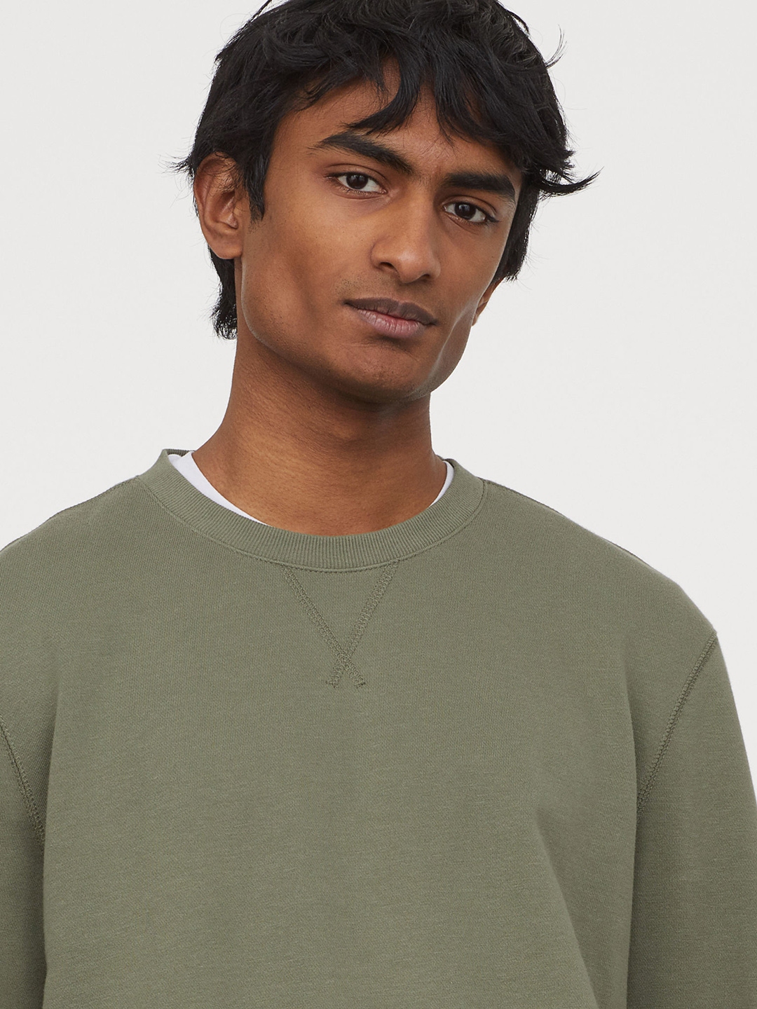H&m olive green hoodie