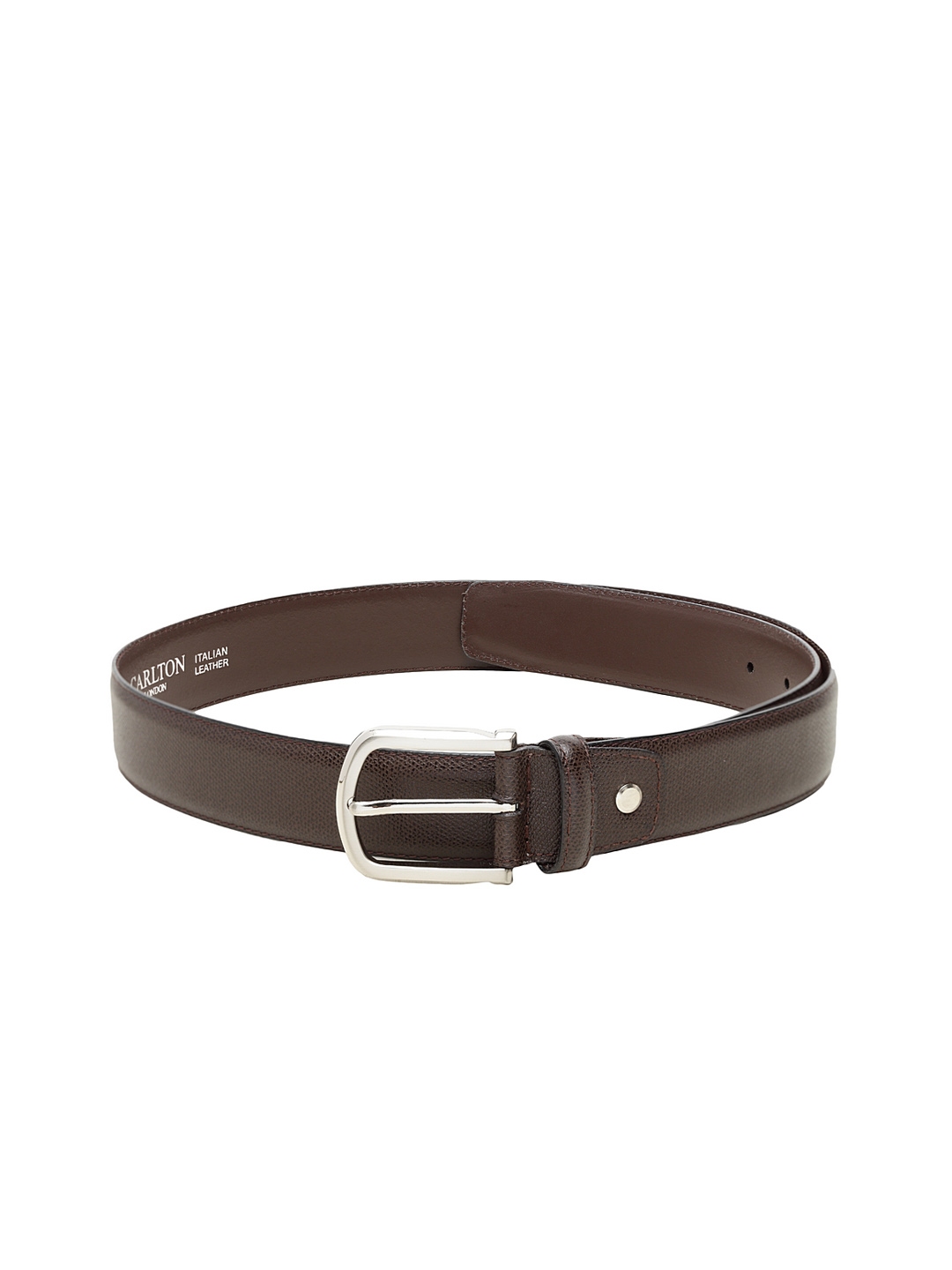 Buy Carlton London Men Brown Solid Leather Belt - Belts for Men ...