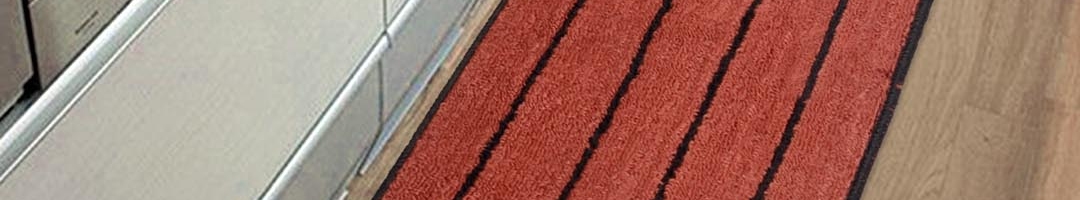 Buy Saral Home Rust Brown & Black Striped Anti Skid Floor Runner ...