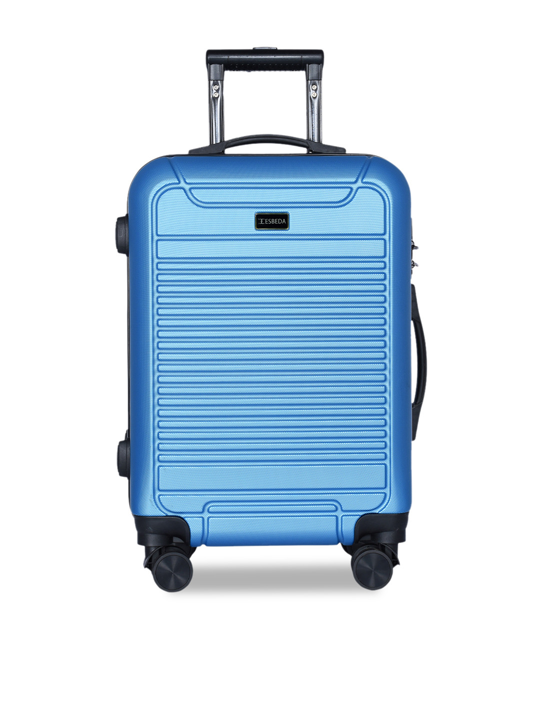 Buy ESBEDA Unisex Blue Textured Cabin Trolley Suitcase Trolley Bag
