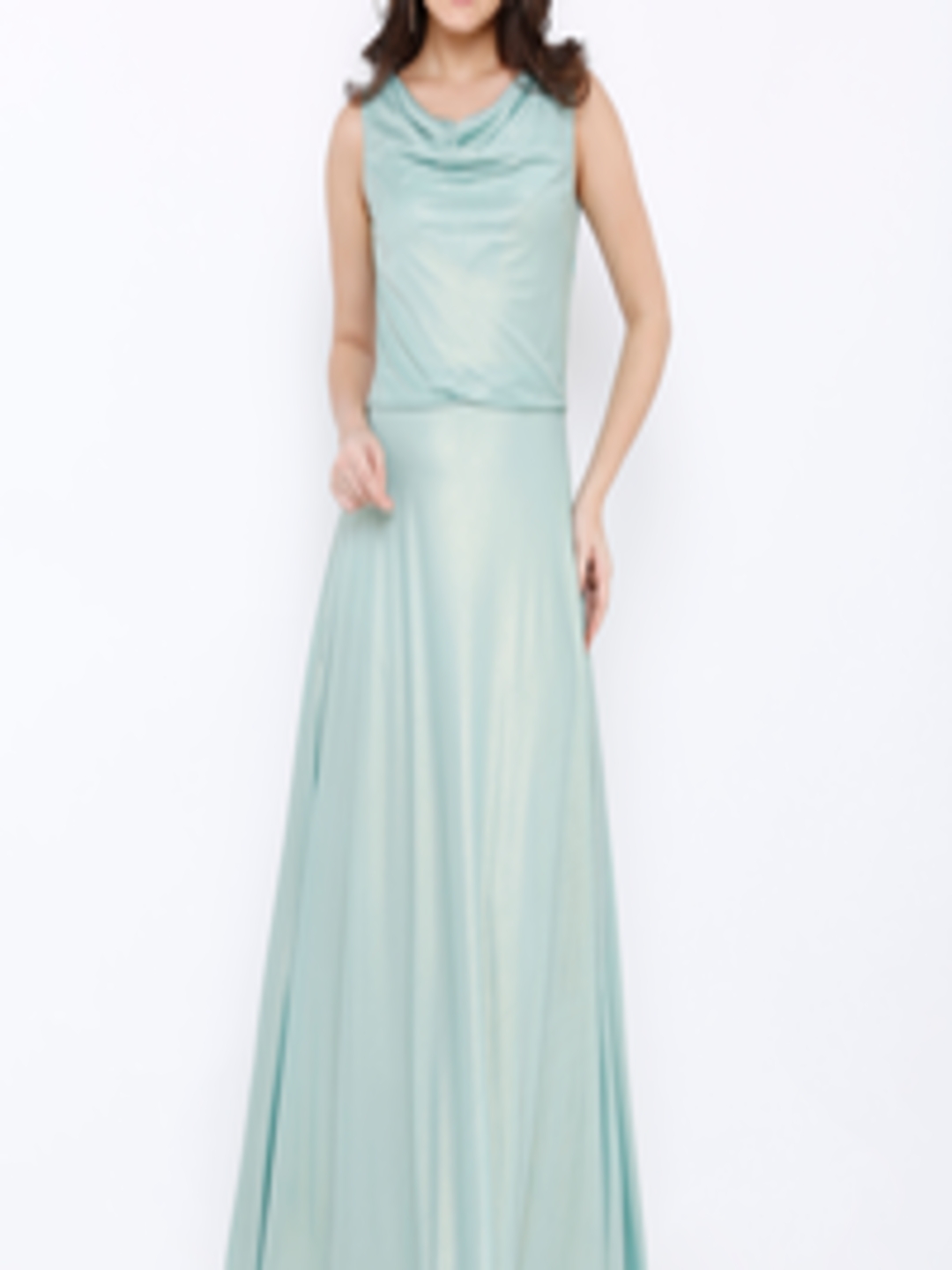 Buy Soie Women Green Solid Maxi Dress - Dresses for Women 11628176 | Myntra