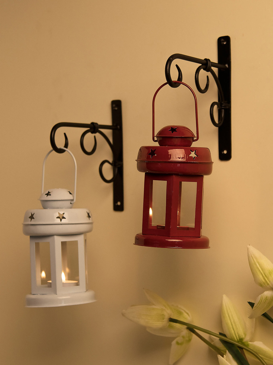 Buy Homesake Set Of 2 Light Hanging Lantern Candle Holders for Unisex 11629458 Myntra