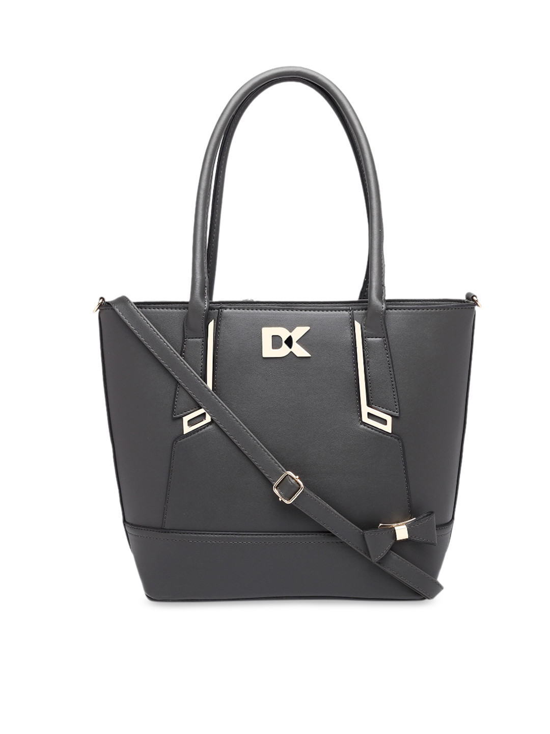 Buy Diana Korr Grey Solid Shoulder Bag Handbags for Women 11649952