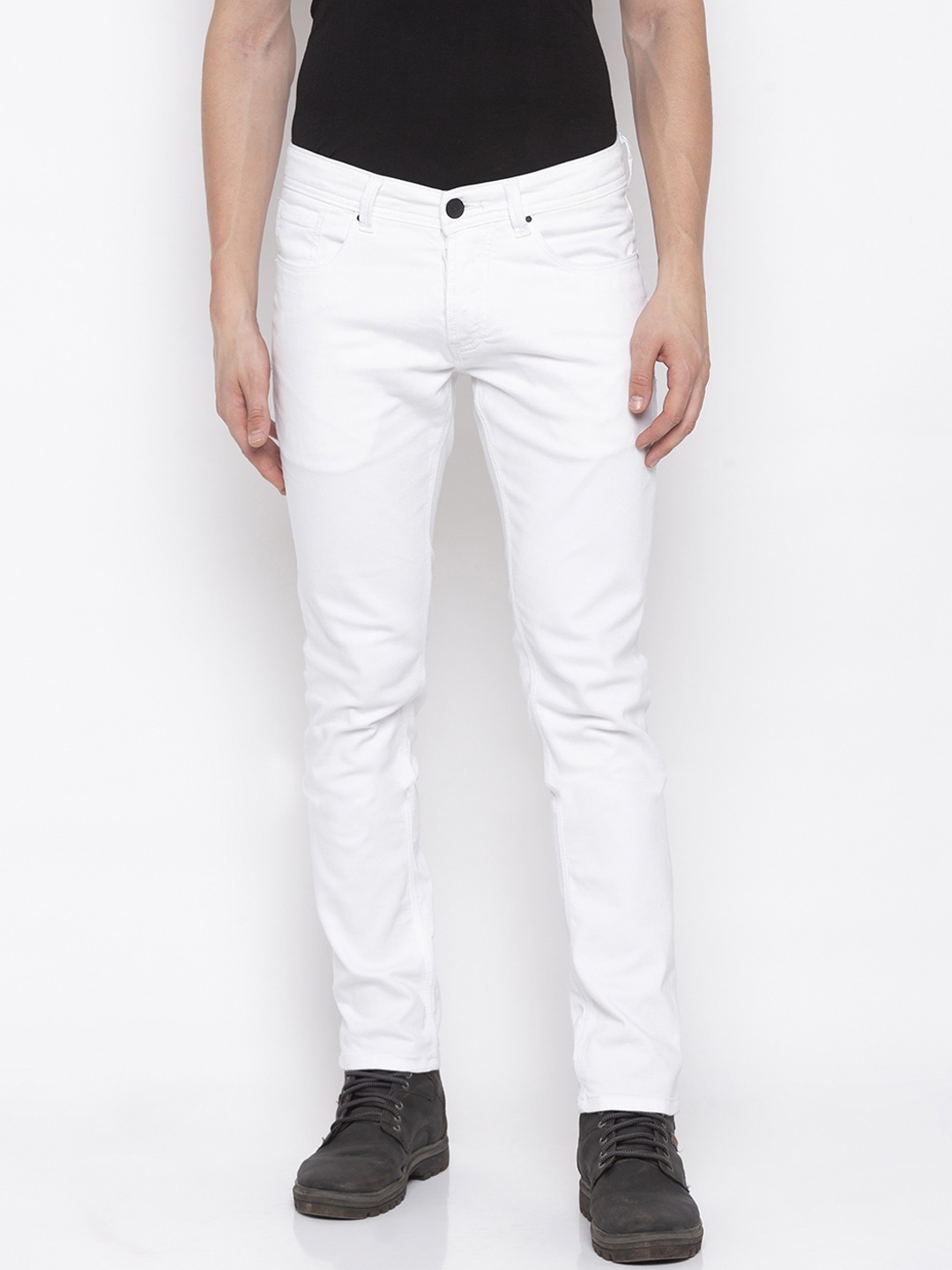 Buy SPYKAR Men White Skinny Fit Low Rise Clean Look Jeans - Jeans for ...