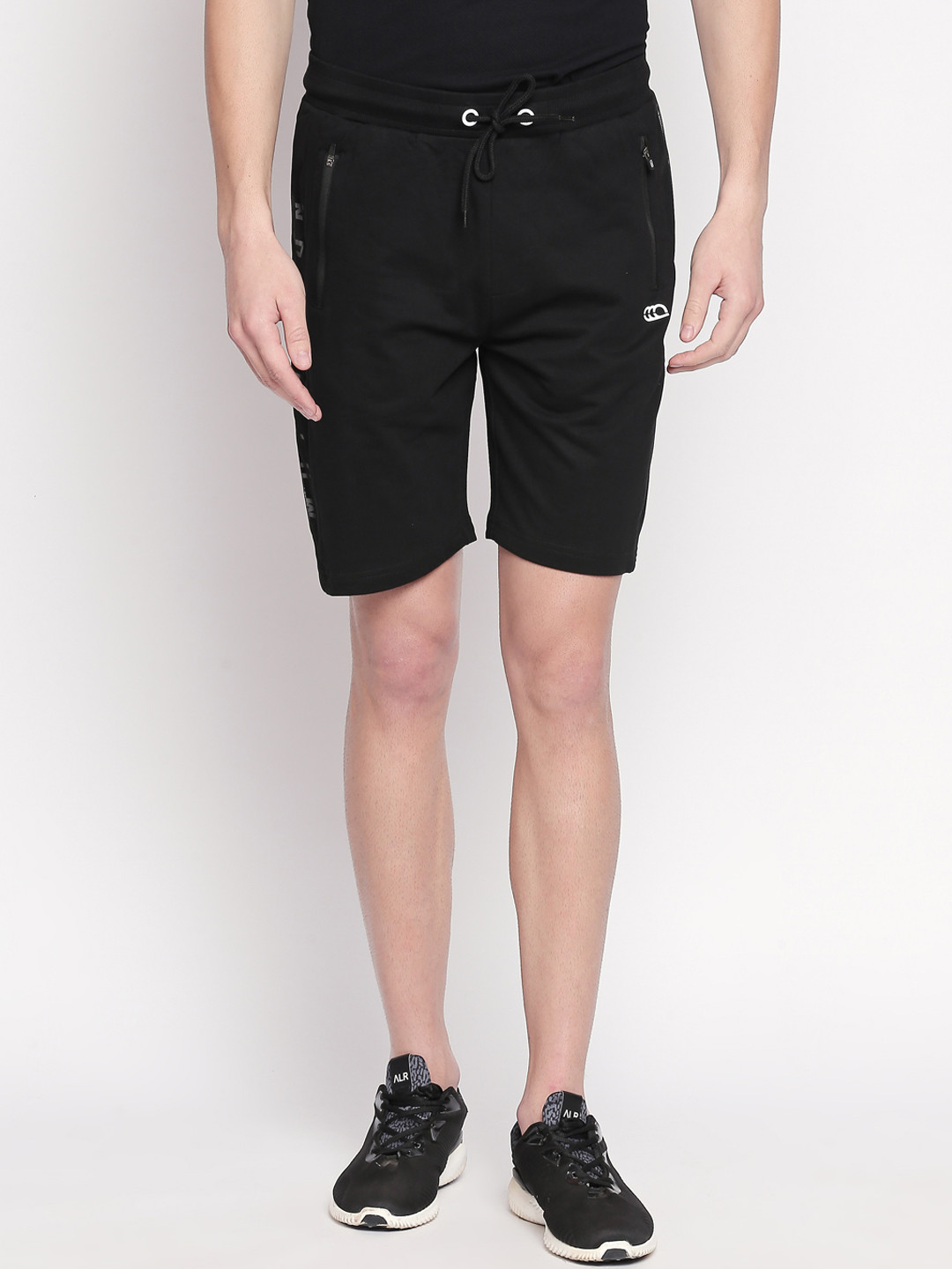 Buy Ajile By Pantaloons Men Black Solid Slim Fit Sports Shorts Shorts