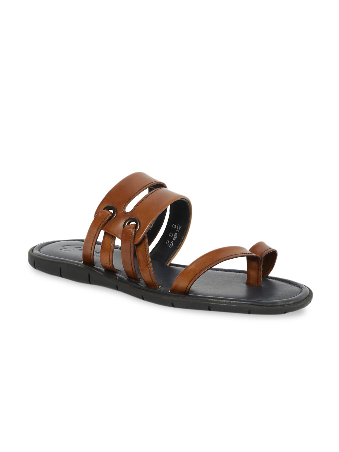 Buy GABICCI Men Tan Brown Leather Comfort Sandals - Sandals for Men 11650230 | Myntra